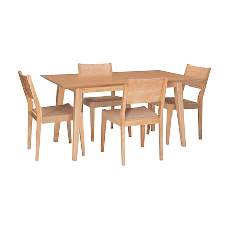 5-Piece Dining Set Natural