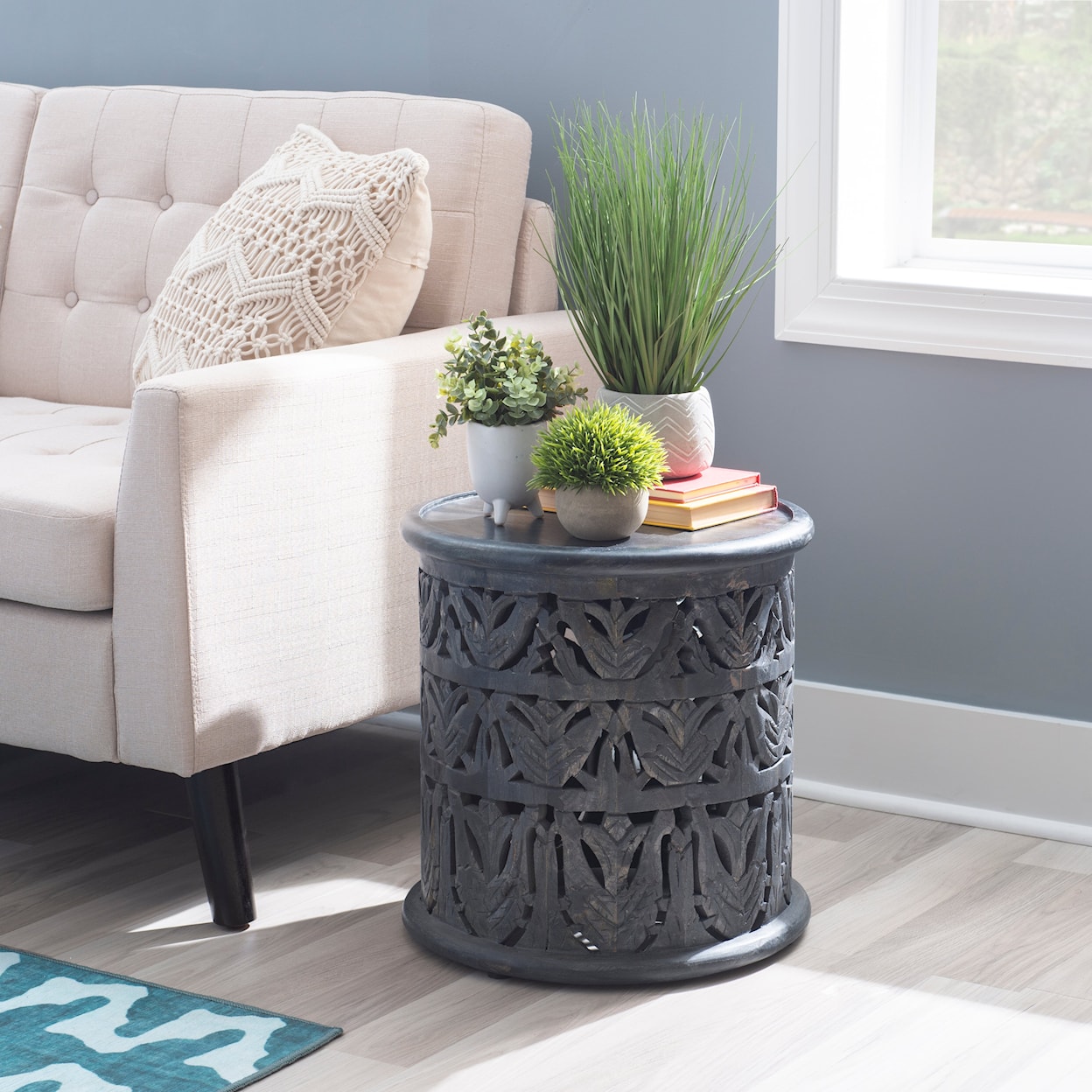 Powell Indie Indie Side Table Dark Gray