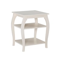 Transitional Side Table- Off White