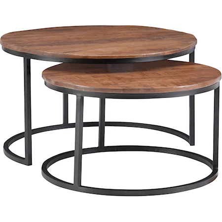 Weston Nesting Coffee Tables Brown