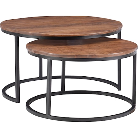 Weston Nesting Coffee Tables Brown