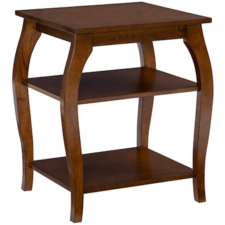 Transitional Side Table- Hazelnut