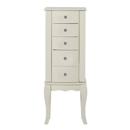 White Jewelry Armoire