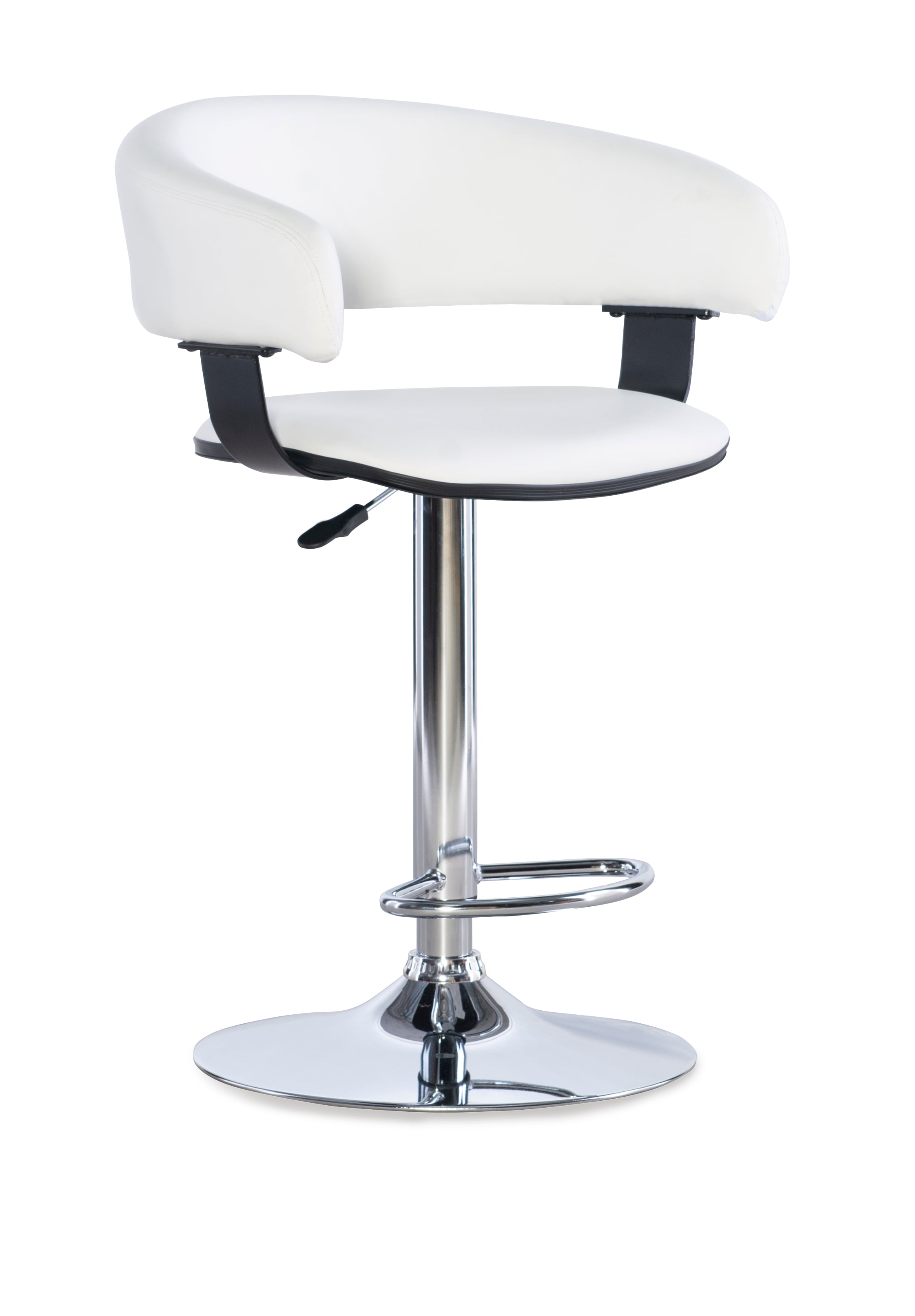 Powell Bar Stools P Barrel & Chrome Bar Stool