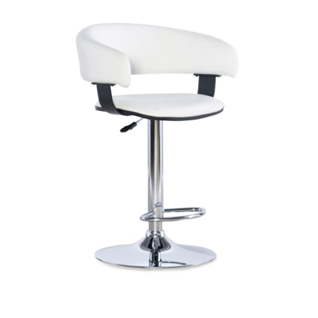 Barrel &amp; Chrome Bar Stool