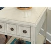 Powell Sadie Side Accent Table Cream