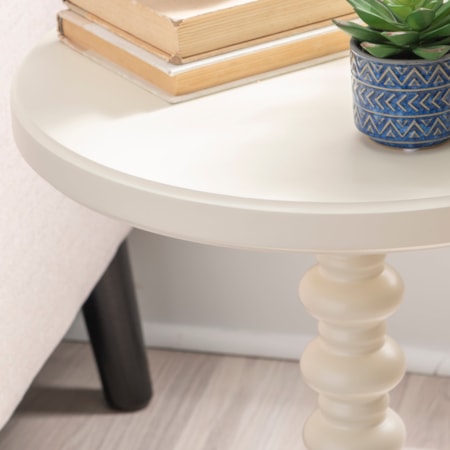 Aurora Side Table Off White