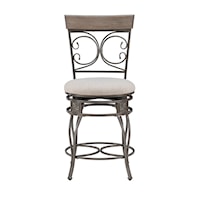 Farmhouse Beeson Upholstered Counter Stool
