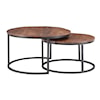 Powell Westing Weston Nesting Coffee Tables Brown