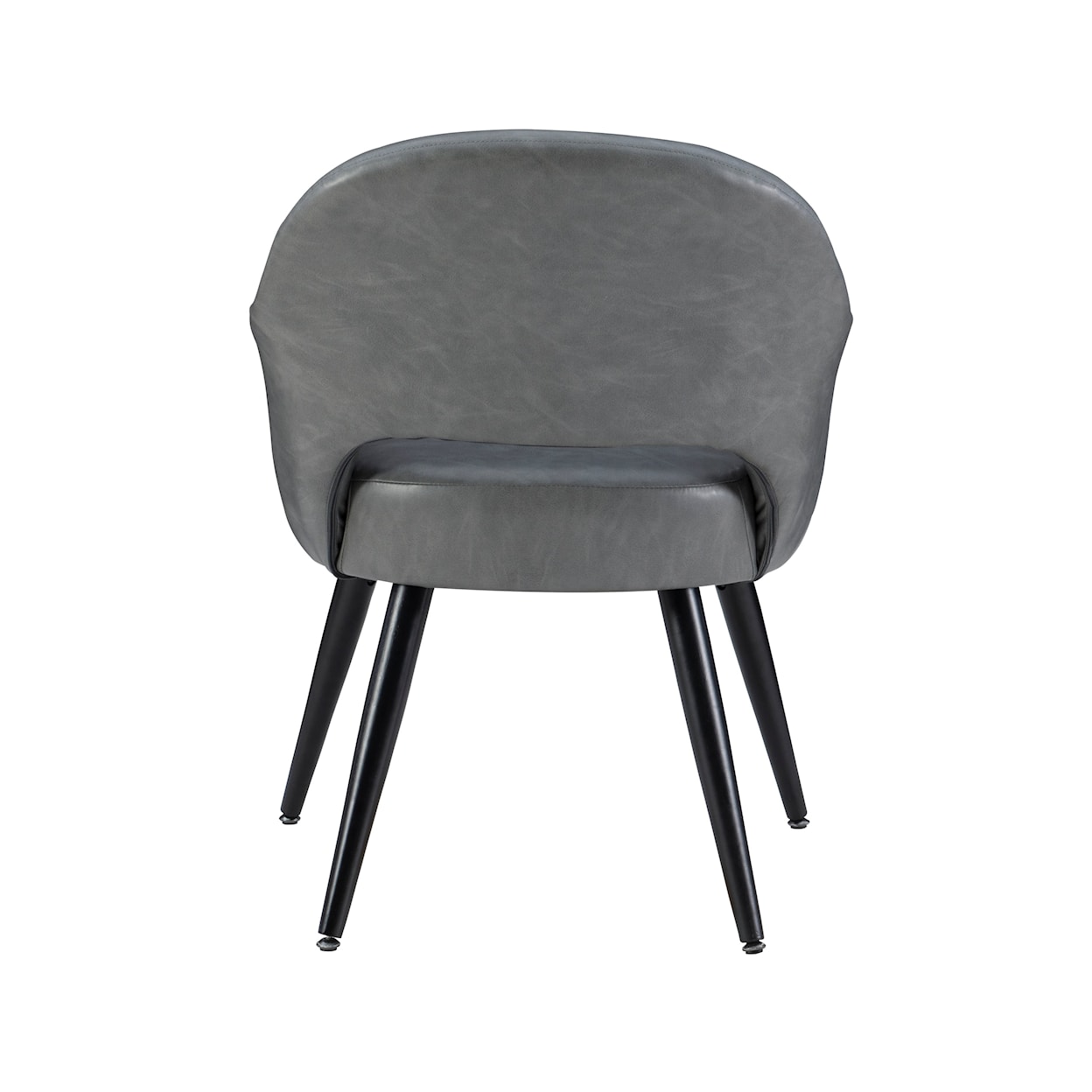 Powell Sabine Side Chair with Dark Grey Upholstery