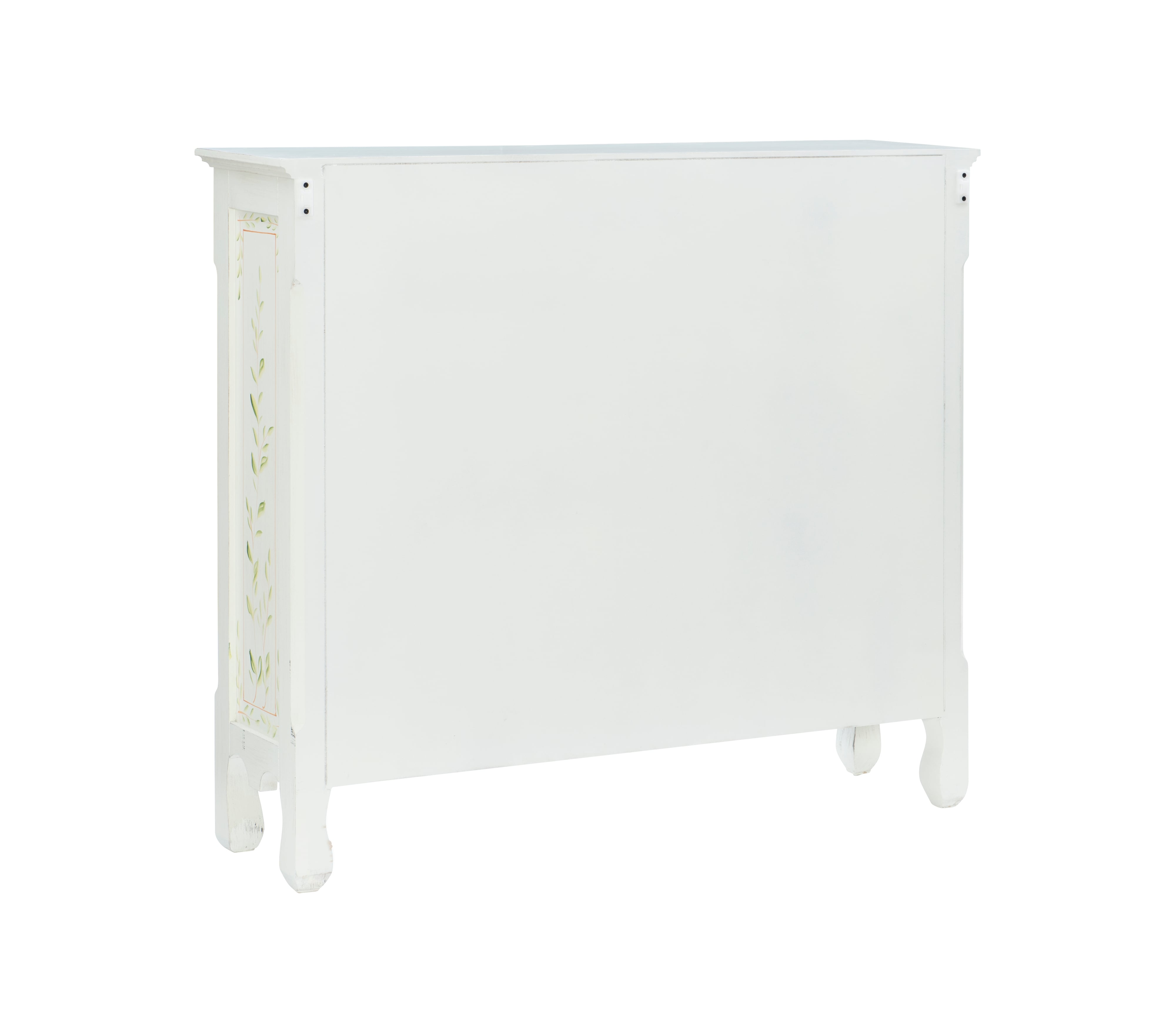 Powell Consoles White Hand Painted 2-Door Console