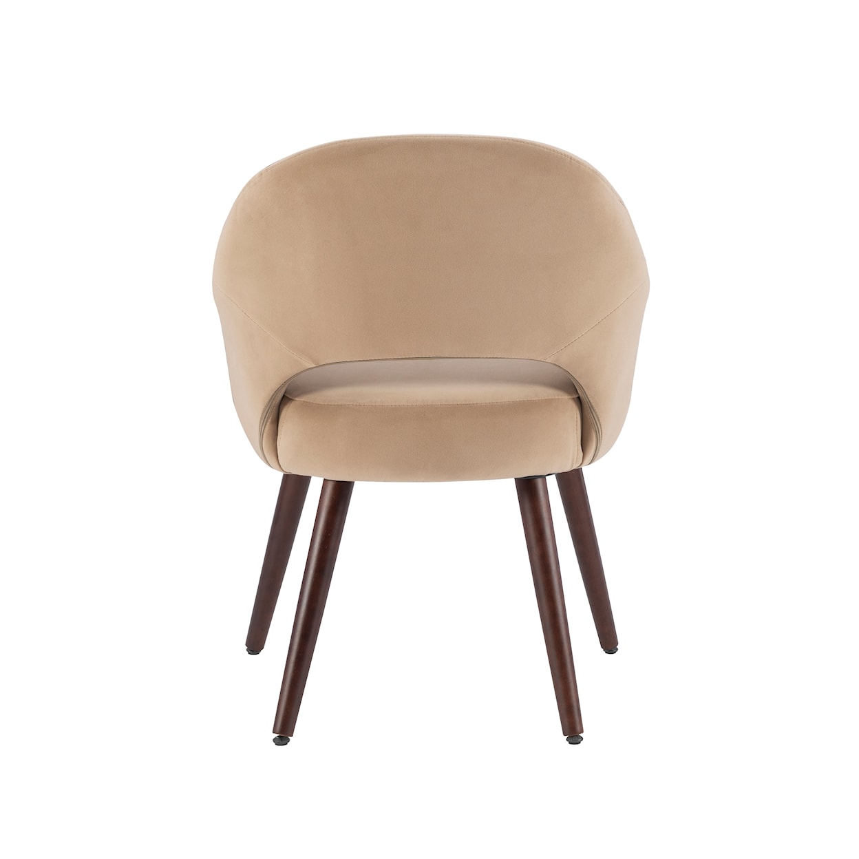 Powell Sabine Dining Chair with Velvet Camel Upholstery