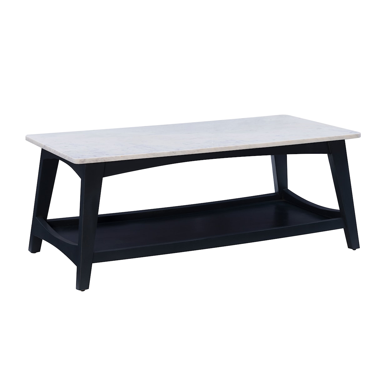 Powell Rainier Coffee Table with Grey Marble Top