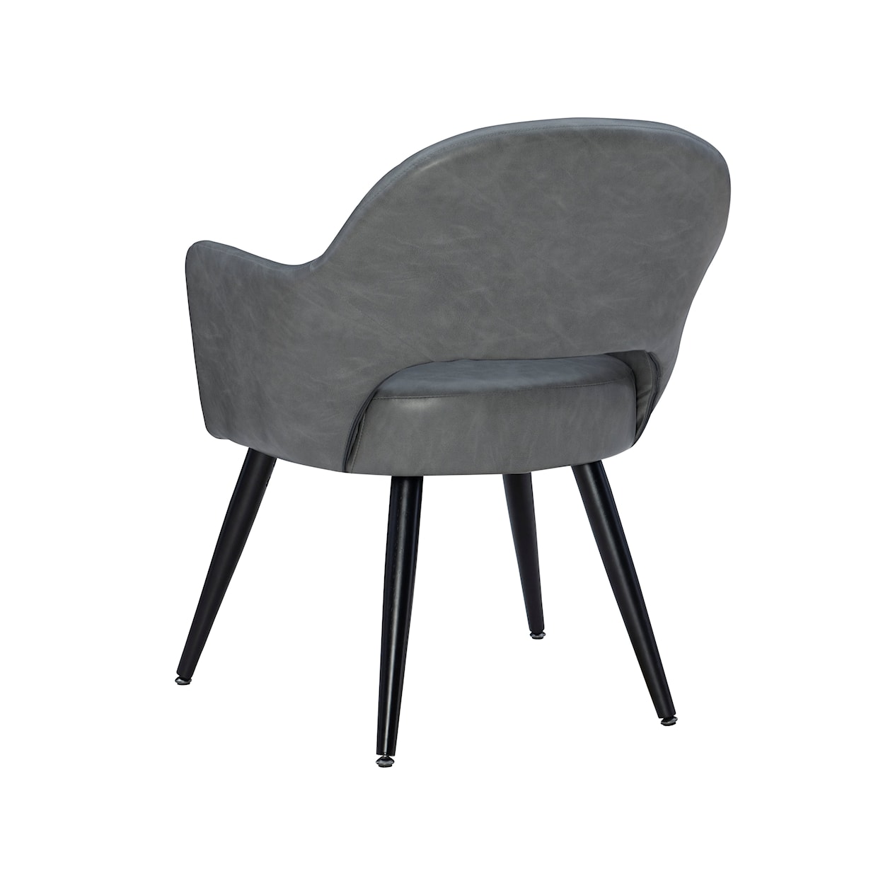 Powell Sabine Side Chair with Dark Grey Upholstery