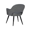 Powell Sabine Side Chair with Dark Grey Upholstery