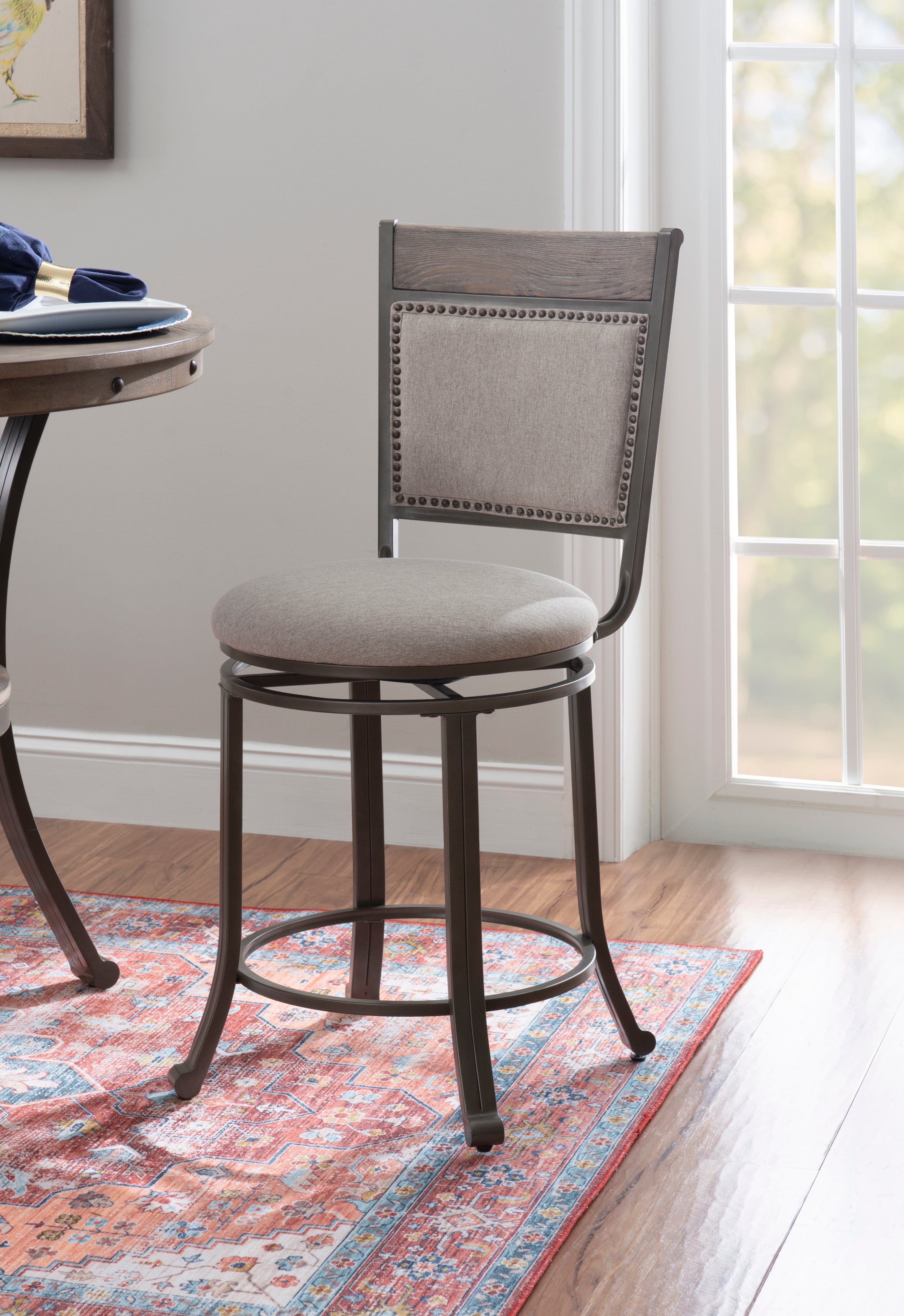 Powell Franklin Swivel Counter Stool