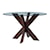Powell Adler Contemporary Adler X Base Dining Table with Glass Top