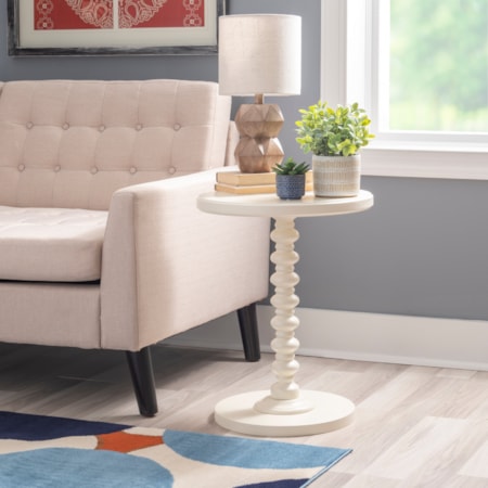 Aurora Side Table Off White