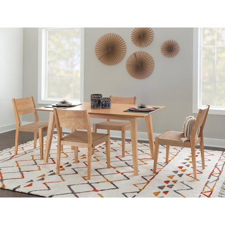 5-Piece Dining Set Natural