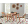 Powell Cadence 5-Piece Dining Set Natural