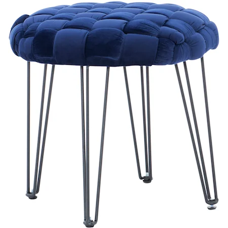 Shadbury Round Stool Navy