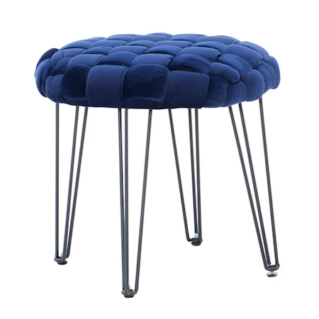 Shadbury Round Stool Navy