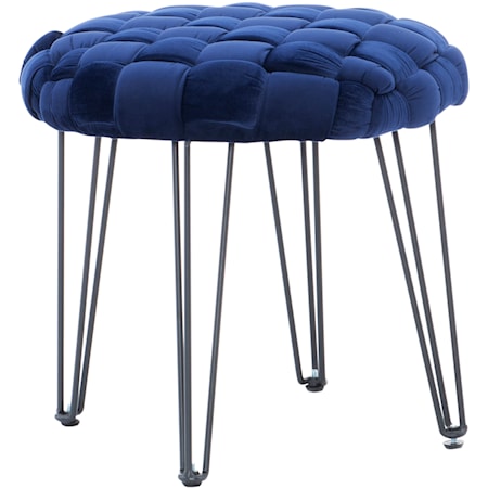 Shadbury Round Stool Navy