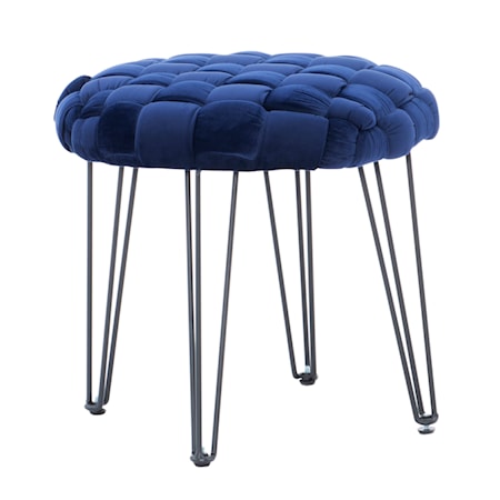 Shadbury Round Stool Navy