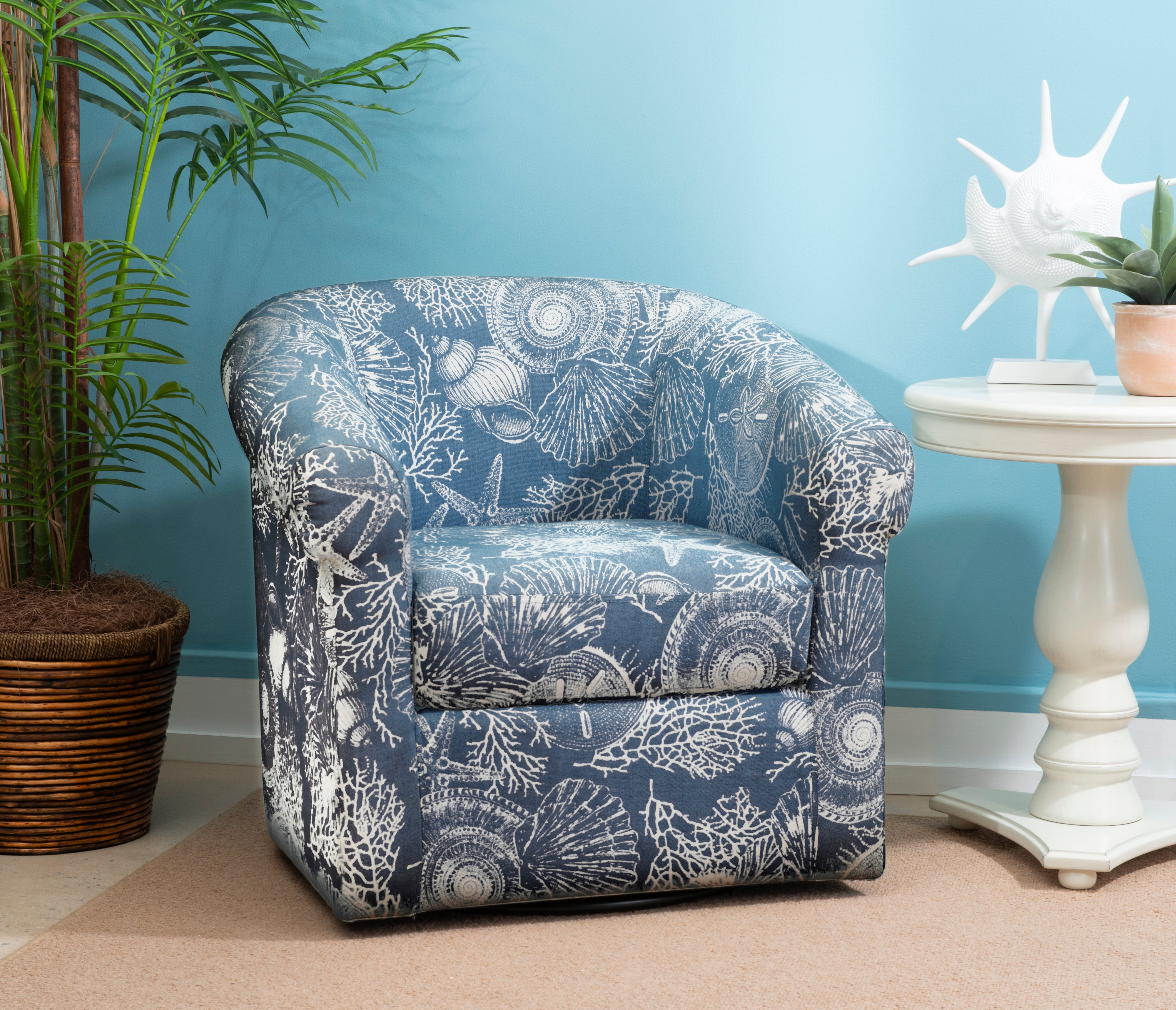 Powell Bonnie Upholstered Swivel Chair