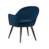 Powell Sabine Dining Chair with Velvet Ink Upholstery