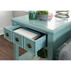 Powell Sadie Side Accent Table Teal