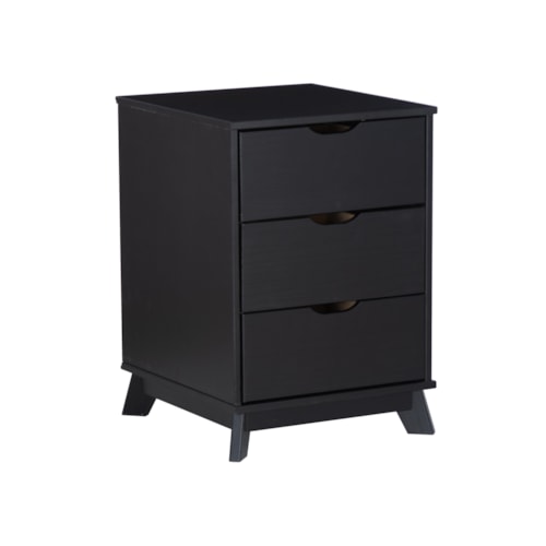 Modern 3-Drawer Nightstand