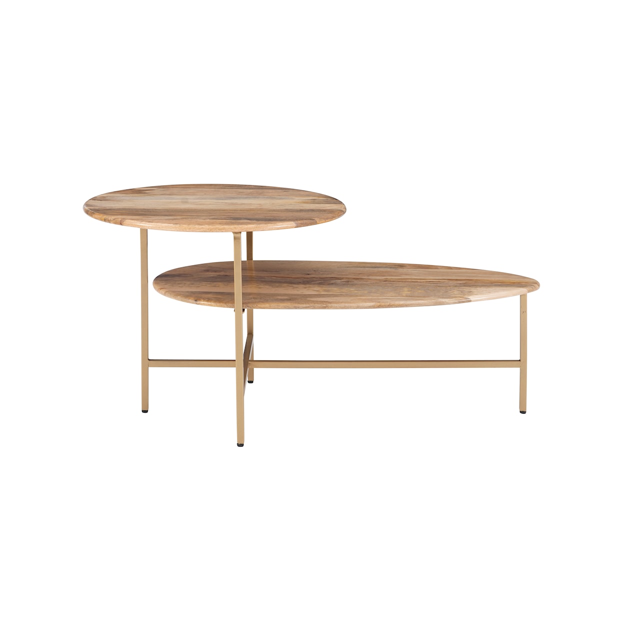 Powell Tavin Tavin Two Tiered Coffee Table Natural Gold