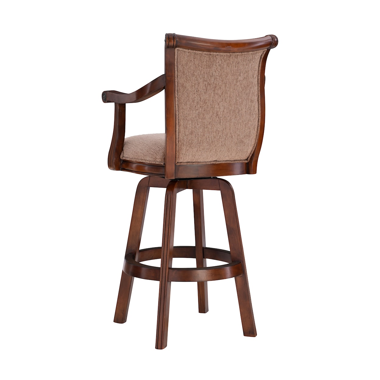 Powell Warm Cherry Swivel Bar Stool