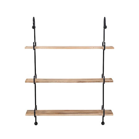 Wesleigh Wall Shelves Black Metal