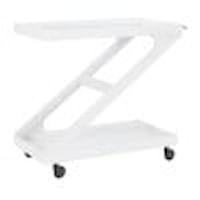 Contemporary Z-Shaped Bar Cart