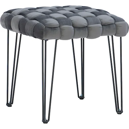 Shadbury Square Stool Grey