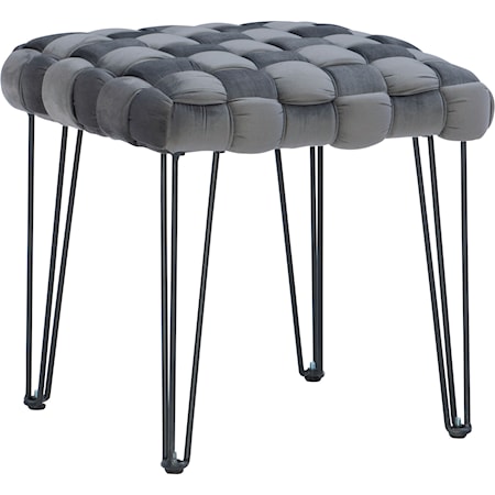 Shadbury Square Stool Grey