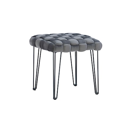 Shadbury Square Stool Grey