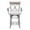 Powell Beeson Upholstered Counter Stool with Arms