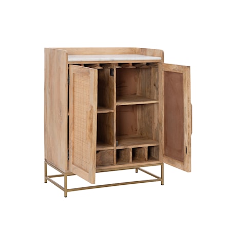 Rattan Bar Cabinet