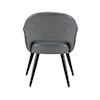 Powell Sabine Side Chair with Dark Grey Upholstery
