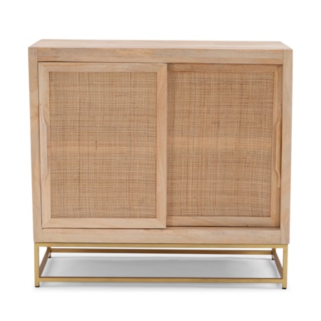 2-Door Rattan Cabinet