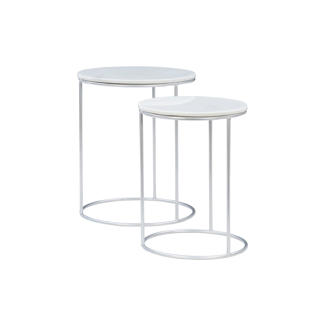 Powell Fonner Fonner Nesting Tables White Marble