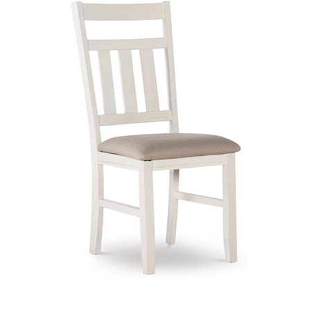 Turino Smokey White Dining Side Chair