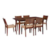 Powell Cadence 7-Piece Dining Set Brown