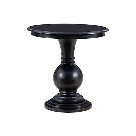 Adeline Round Accent Table Black