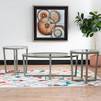 Contemporary 3-Piece Coffee & End Table Set