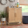 Powell Janie Janie Rattan Bar Cabinet