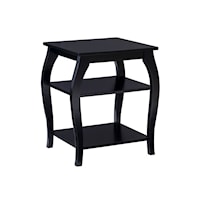 Transitional Side Table- Black